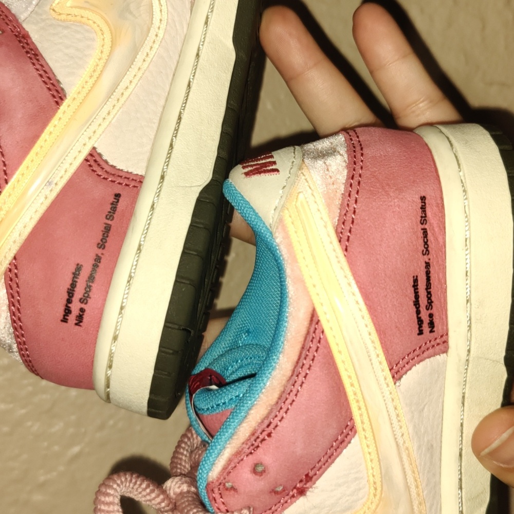 Nike Social Status x Dunk Low PS 'Strawberry Milk' - Youth 1